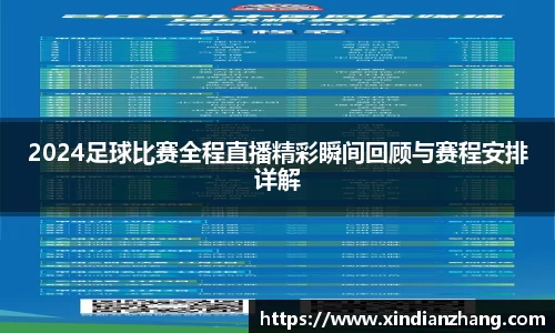 2024足球比赛全程直播精彩瞬间回顾与赛程安排详解